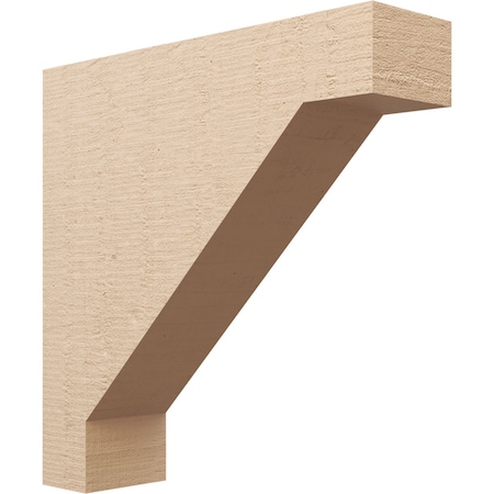 Ekena Millwork 9"W x 36"D x 36"H Thin Burlington Rough Cedar Woodgrain TimberThane Corbel, Primed Tan CORUR09X36X36BURRCPR